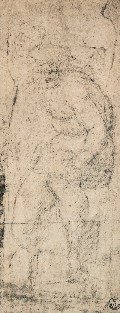 Nudo maschile, studio di Michelangelo da Michelangelo Buonarroti